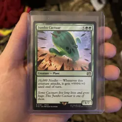Jumbo Cactuar Magic: The Gathering Card Final Fantasy Creature, NM/M Non Foil - Image 1
