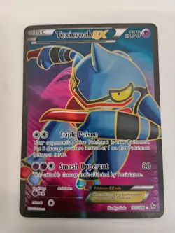Pokemon Toxicroak EX Trading Card Full Art Flashfire 102/106 Holo TCG #Live - Image 1