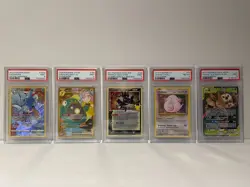 PSA Graded Pokemon Card Lot (Greninja Gold-Star #144 PSA 9) (Chansey #70 PSA 9) - Image 1