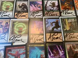 MTG LOT of 79 SIGNED Alan Pollack cards! Foil and nonfoil, variable condition! - Image 2