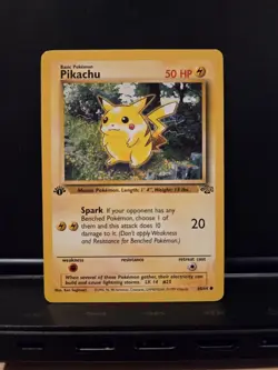 Pikachu 60/64 1st Edition Jungle Vintage Pokemon Card TCG WOTC 1999 - Image 2