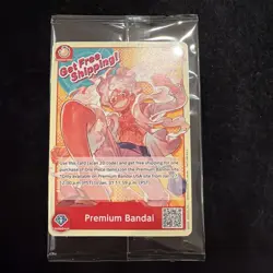 ONE PIECE CARD GAME MONKEY.D.LUFFY PREMIUM BANDAI CARD GAMES FEST 23-24 ENGLISH - Image 1