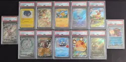 Pokemon PSA Graded Card Lot, CGC, Eevee, Pikachu, Flareon, Palkia, Masterball - Image 1