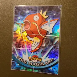 TOPPS 2000 CHROME POKEMON TV MAGIKARP #129 SPARKLE TRADING CARD - Image 1