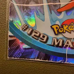 TOPPS 2000 CHROME POKEMON TV MAGIKARP #129 SPARKLE TRADING CARD - Image 5