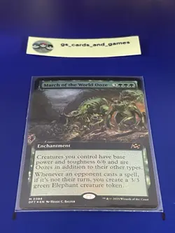 March of the World Ooze M #0388 (Extended Art) DFT Aetherdrift (Foil) - MTG Card - Image 1