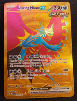 Roaring Moon ex 262/182 SV04: Paradox Rift Holo Hyper Rare Pokemon Card - Image 1