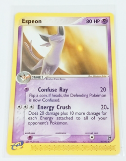 Espeon 16/100 Sandstrom Rare Pokemon Card 2003 - Image 1
