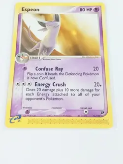 Espeon 16/100 Sandstrom Rare Pokemon Card 2003 - Image 3