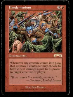 Pandemonium LP Light Play Exodus MTG [6733] - Image 1