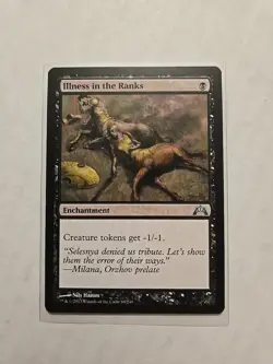 Illness in the Ranks - Gatecrash - LP - Uncommon - Enchantment - MTG - Image 1