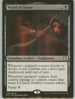 Wand of Orcus 28 Regular Border Non-Foil Near Mint AFC MTG - Image 1