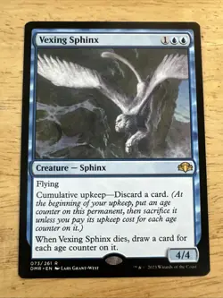 MTG Magic the Gathering Vexing Sphinx (73/481) Dominaria Remastered NM - Image 1