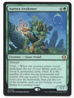 MTG Aurora Awakener #0165 Lorwyn Eclipsed FOIL Mythic Rare NM IN HAND - Image 1