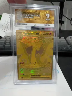 Pokemon TCG Phantasmal Flames Mega Charizard X ex Gold 130/094 ACE 9 - Image 1