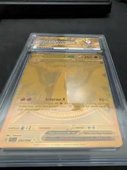 Pokemon TCG Phantasmal Flames Mega Charizard X ex Gold 130/094 ACE 9 - Image 2
