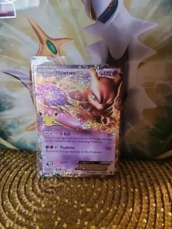 Pokemon TCG MEWTWO EX CELEBRATIONS 54/99 Illustration Rare (IR) NM - Image 1