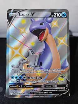 Lapras V SV110/SV122 Shining Fates Shiny Holo Rare Pokemon TCG - Image 1