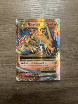 Mega Charizard EX Holo Card 13/108 Official Pokemon Card - Image 1