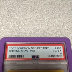 Shining Mewtwo Holo Played Secret Rare 109/105 Neo Destiny Pokemon TCG - Image 4