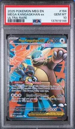 2025 Pokemon TCG Mega Kangaskhan EX Ultra Rare Mega Evolutions #264 PSA 10 - Image 1