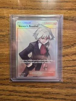 Pokemon TCG Steven's Resolve Ultra Rare Full Art Holo 165/168 Celestial Storm - Image 1