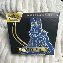 Pokemon TCG Mega Evolution Lucario & Riolu Elite Trainer Sealed Box - Image 1