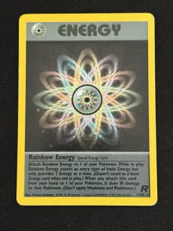 Rainbow Energy #17/82 - Pokemon TCG- Team Rocket - Rare - Holo - LP - Image 1