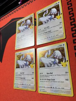 (4) Lugia 022/025 25th Anniversary Celebrations Pokemon TGC Holo Rare NM+ - Image 2