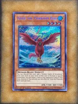 Yugioh Glife the Phantom Bird BLRR-EN008 Secret Rare 1st Ed NM - Image 1