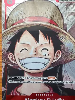 One Piece TCG 25th Premium Collection Alt Art Monkey.D.Luffy P-001 Promo Card NM - Image 3
