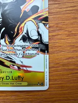Monkey.D.Luffy (Parallel) ST13-015 SR Ultra Deck: The Three Brothers Foil NM - Image 5