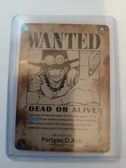 One Piece TCG - Portgas. D. Ace - OP13-119 Wanted Poster Special Rare - MISPRINT - Image 1