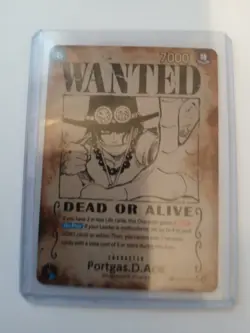 One Piece TCG - Portgas. D. Ace - OP13-119 Wanted Poster Special Rare - MISPRINT - Image 2
