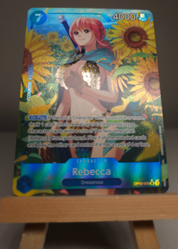 One Piece TCG Royal Blood OP-10 - Rebecca SR Alt Art Parallel OP10-058 - Image 1