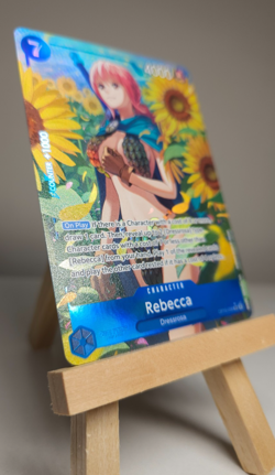 One Piece TCG Royal Blood OP-10 - Rebecca SR Alt Art Parallel OP10-058 - Image 3