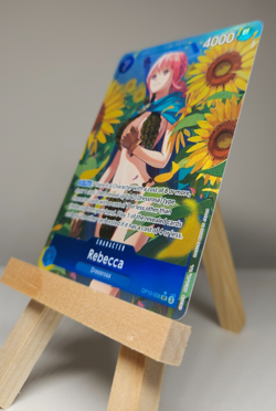 One Piece TCG Royal Blood OP-10 - Rebecca SR Alt Art Parallel OP10-058 - Image 4