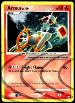 Pokemon TCG Arceus AR3 2009 Platinum Arceus Holo Rare Card - HP - Image 1
