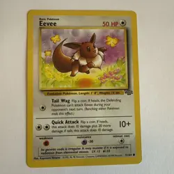 Eevee Pokemon Jungle TCG Card 51/64 Vintage 1999 Wizards - Image 1