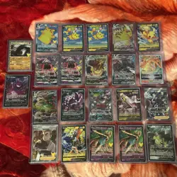 Pikachu , Snorlax , V , Vmax Pokemon Cards Lot 22 Cards - Image 1