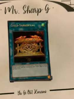 GOLD-SARKOPHAG - 1. AUFLAGE HISU-DE051 DEUTSCH Yu-Gi-Oh! CARD SECRET RARE HOLO - Image 2