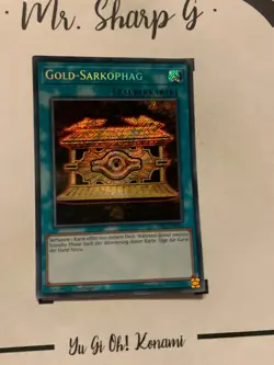 GOLD-SARKOPHAG - 1. AUFLAGE HISU-DE051 DEUTSCH Yu-Gi-Oh! CARD SECRET RARE HOLO - Image 3