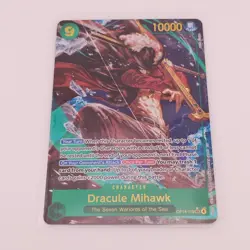 One Piece Card Game Azure Sea's Seven English OP14-119 Dracule Mihawk Alt Art NM - Image 1