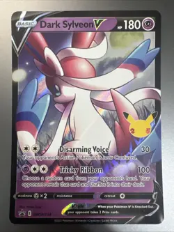 Dark Sylveon V SWSH134 NM Pokemon Celebrations Black Star Promo Card Anniversary - Image 1