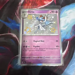 Pokemon Card TCG Kirlia 154/091 Paldean Fates Shiny Rare Holo English Near Mint - Image 1