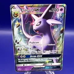 Pokemon Espeon GX TCG Sun & Moon Black Star Promo Card SM35 LP - Image 1
