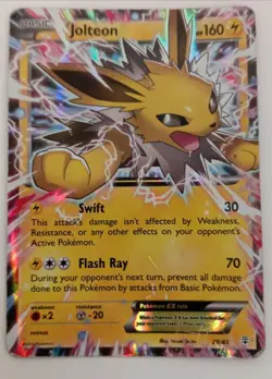 Pokemon Jolteon EX Trading Card Generations Holo 28/83 Ultra Rare TCG #Live - Image 1