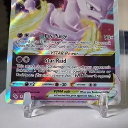 Pokemon Go Mewtwo VSTAR Holo Ultra Rare Card 031/078 Pokemon TCG NM-LP - Image 2