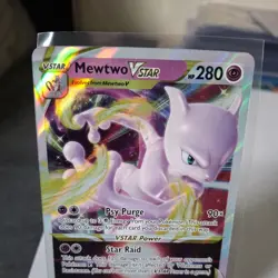 Pokemon Go Mewtwo VSTAR Holo Ultra Rare Card 031/078 Pokemon TCG NM-LP - Image 3