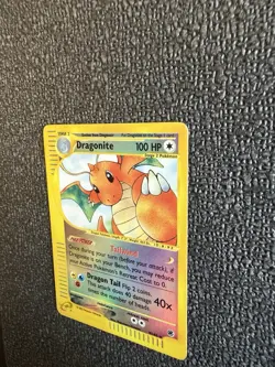 Pokemon TCG Dragonite Expedition Base Set 9/165 Reverse Holo Vintage Card 2002 - Image 4